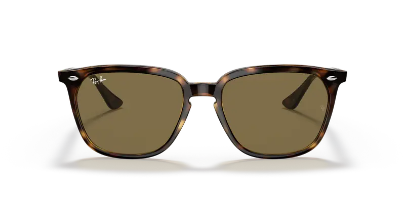 Ray - Ban Unisex RB4362 710/73 Occhiali da sole Acetato Tartaruga Marrone Squadrata Normale miniatura 2