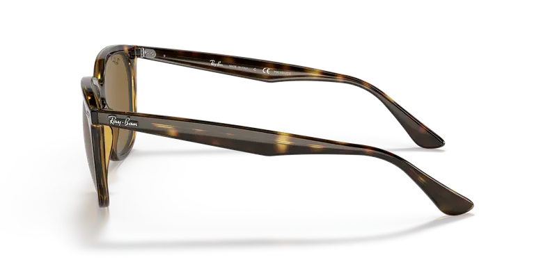 Ray - Ban Unisex RB4362 710/83 Occhiali da sole Acetato Tartaruga Marrone Squadrata Polarizzata miniatura 3