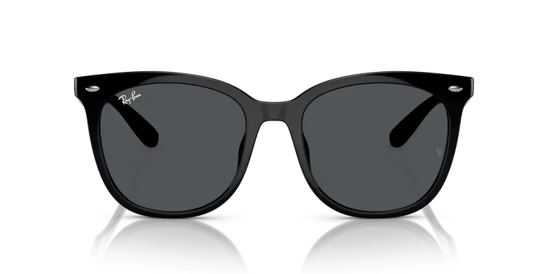 Ray - Ban Unisex RB4379D 601/87 Occhiali da sole Iniettato Nero Grigio Squadrata Normale miniatura 2