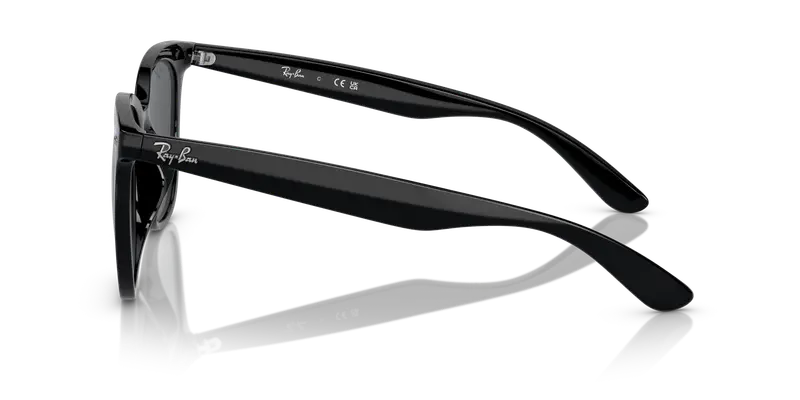 Ray - Ban Unisex RB4379D 601/87 Occhiali da sole Iniettato Nero Grigio Squadrata Normale miniatura 3