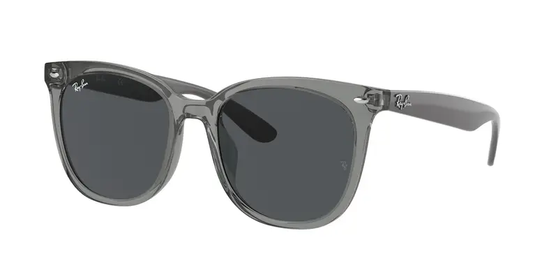 Ray - Ban Unisex RB4379D 659987 Occhiali da sole Iniettato Grigio Grigio Squadrata Normale