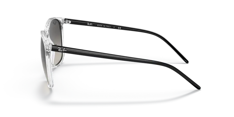 Ray - Ban Unisex RB4387 647711 Occhiali da sole Nylon Trasparente Grigio Squadrata Normale Sfumato miniatura 3