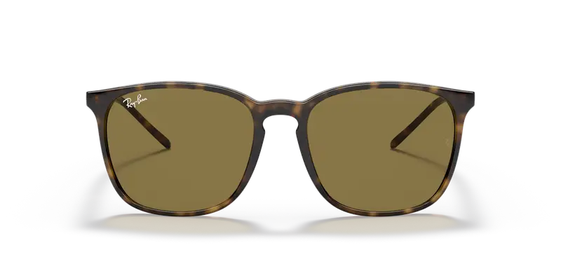 Ray - Ban Unisex RB4387 710/73 Occhiali da sole Iniettato Tartaruga Squadrata Normale miniatura 2
