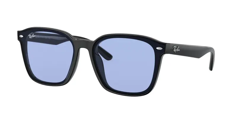 Ray - Ban Unisex RB4392D  601/80 Occhiali da sole Iniettato Nero Blu Squadrata Normale