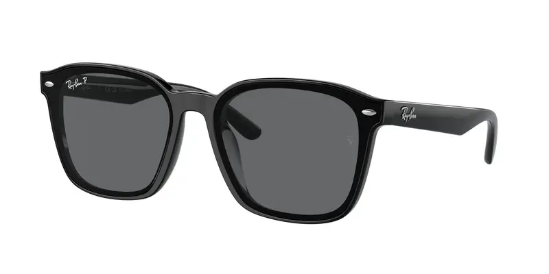 Ray - Ban Unisex RB4392D  601/81 Occhiali da sole Iniettato Nero Grigio Squadrata Polarizzata