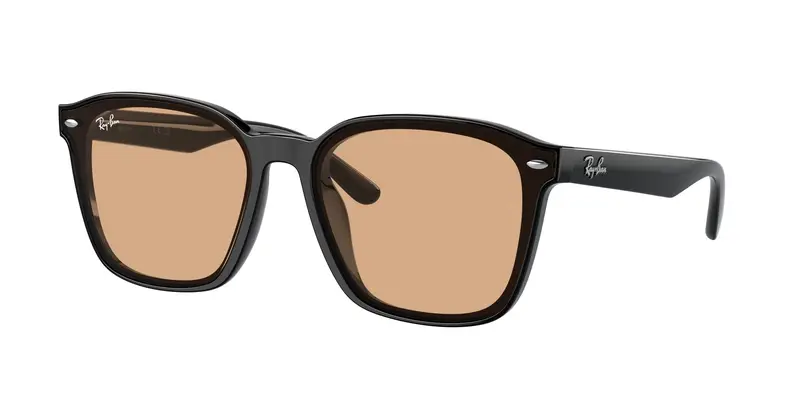 Ray - Ban Unisex RB4392D  601/93 Occhiali da sole Iniettato Nero Marrone Squadrata Normale