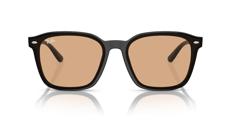 Ray - Ban Unisex RB4392D 601/93 Occhiali da sole Iniettato Nero Marrone Squadrata Normale miniatura 2