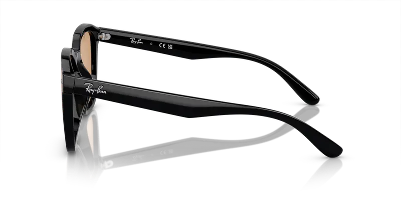 Ray - Ban Unisex RB4392D 601/93 Occhiali da sole Iniettato Nero Marrone Squadrata Normale miniatura 3