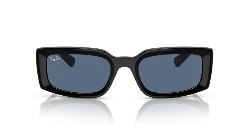 Ray - Ban Unisex RB4395 KILIANE 667780 Occhiali da sole Acetato Nero Blu Pillow Normale miniatura 2