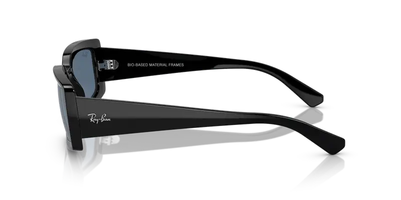 Ray - Ban Unisex RB4395 KILIANE 667780 Occhiali da sole Acetato Nero Blu Pillow Normale miniatura 3