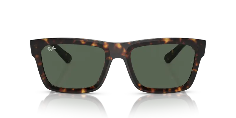 Ray - Ban Unisex RB4396 WARREN 135971 Occhiali da sole Acetato Tartaruga Blu Squadrata Normale miniatura 2