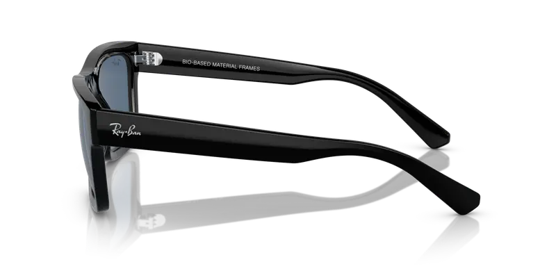 Ray - Ban Unisex RB4396 WARREN 667780 Occhiali da sole Acetato Nero Blu Squadrata Normale miniatura 3