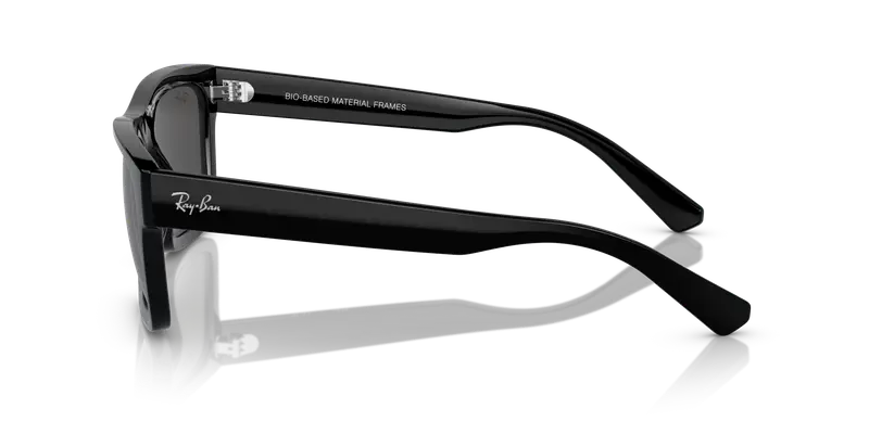 Ray - Ban Unisex RB4396 WARREN 667787 Occhiali da sole Acetato Nero Grigio Squadrata Normale miniatura 3