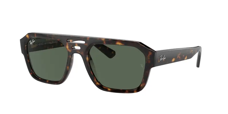 Ray - Ban Unisex RB4397 CORRIGAN 135971 Occhiali da sole Acetato Tartaruga Blu Geometrica Normale
