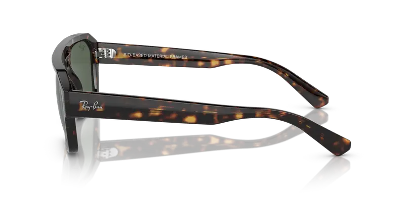 Ray - Ban Unisex RB4397 CORRIGAN 135971 Occhiali da sole Acetato Tartaruga Blu Geometrica Normale miniatura 3