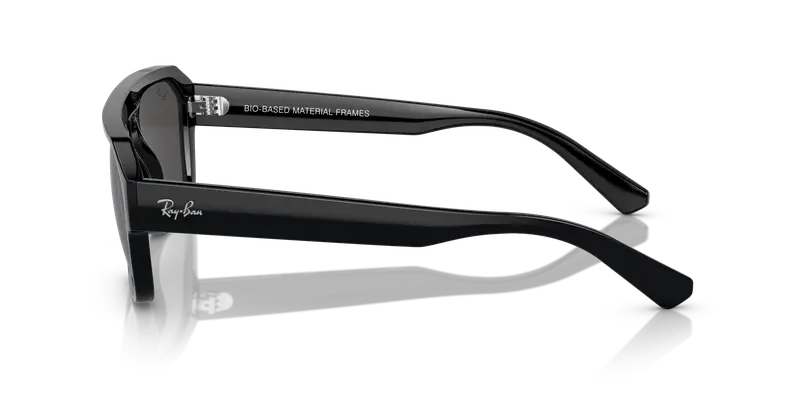 Ray - Ban Unisex RB4397 CORRIGAN 667787 Occhiali da sole Acetato Nero Grigio Geometrica Normale miniatura 3