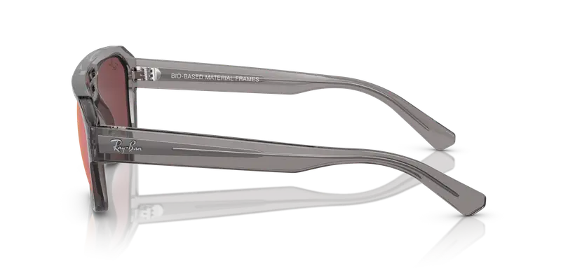 Ray - Ban Unisex RB4397 CORRIGAN 6684D0 Occhiali da sole Acetato Grigio Viola Geometrica Normale miniatura 3