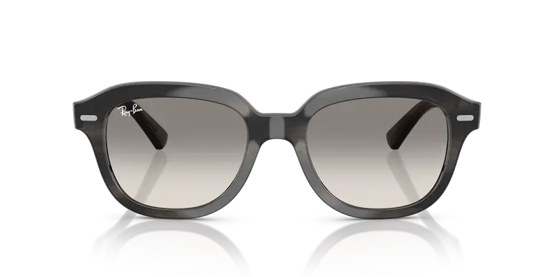 Ray - Ban Unisex RB4398 ERIK 140432 Occhiali da sole Acetato Grigio Grigio Squadrata Normale Sfumato miniatura 2