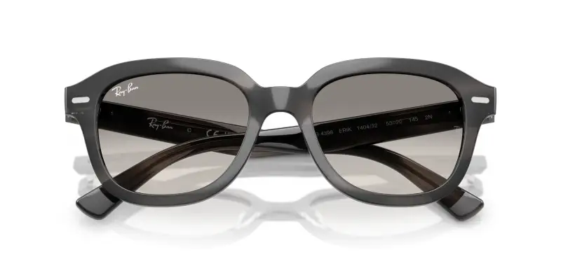 Unisex RB4398 ERIK 140432 Occhiali da sole Acetato Grigio Grigio Squadrata Normale Sfumato miniatura 2
