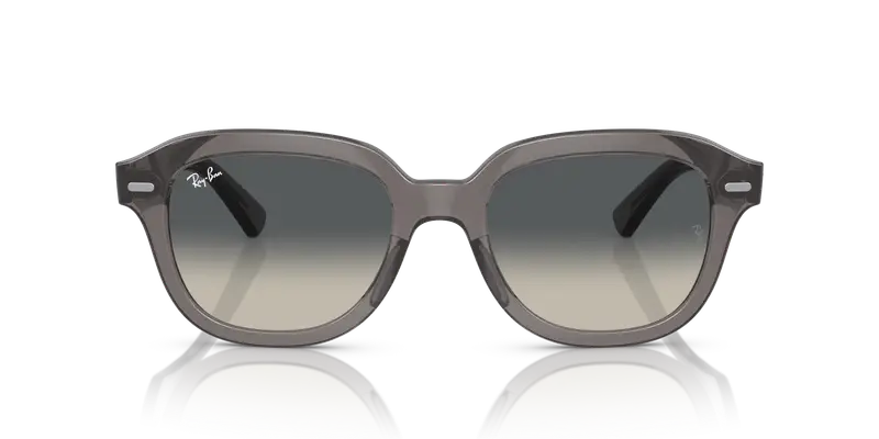Ray - Ban Unisex RB4398 ERIK 667571 Occhiali da sole Acetato Grigio Grigio Squadrata Normale Sfumato miniatura 2
