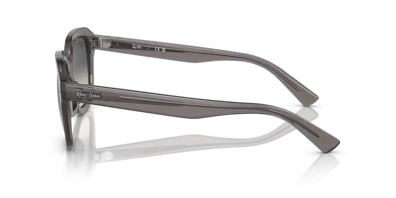 Ray - Ban Unisex RB4398 ERIK 667571 Occhiali da sole Acetato Grigio Grigio Squadrata Normale Sfumato miniatura 3