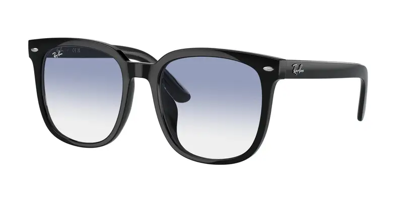 Ray - Ban Unisex RB4401D  601/19 Occhiali da sole Iniettato Nero Blu Squadrata Normale Sfumato