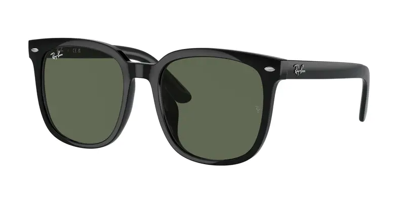 Ray - Ban Unisex RB4401D  601/71 Occhiali da sole Iniettato Nero Verde Squadrata Normale