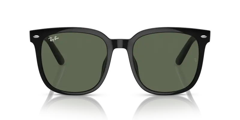 Ray - Ban Unisex RB4401D 601/71 Occhiali da sole Iniettato Nero Verde Squadrata Normale miniatura 2