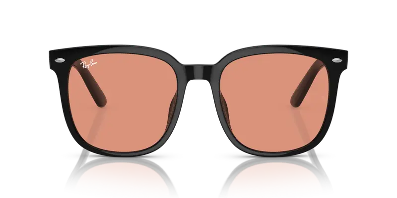 Ray - Ban Unisex RB4401D 601/74 Occhiali da sole Iniettato Nero Arancione Squadrata Normale miniatura 2