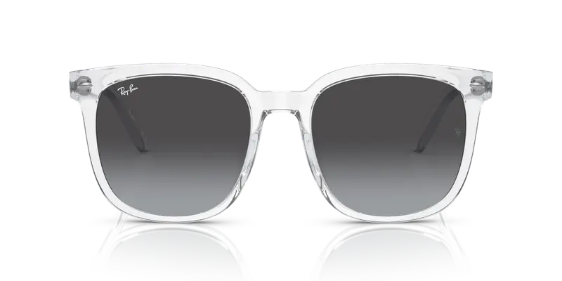 Ray - Ban Unisex RB4401D 64478G Occhiali da sole Iniettato Trasparente Grigio Squadrata Normale miniatura 2