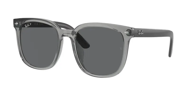 Ray - Ban Unisex RB4401D 659981 Occhiali da sole Iniettato Grigio Grigio Squadrata Polarizzata