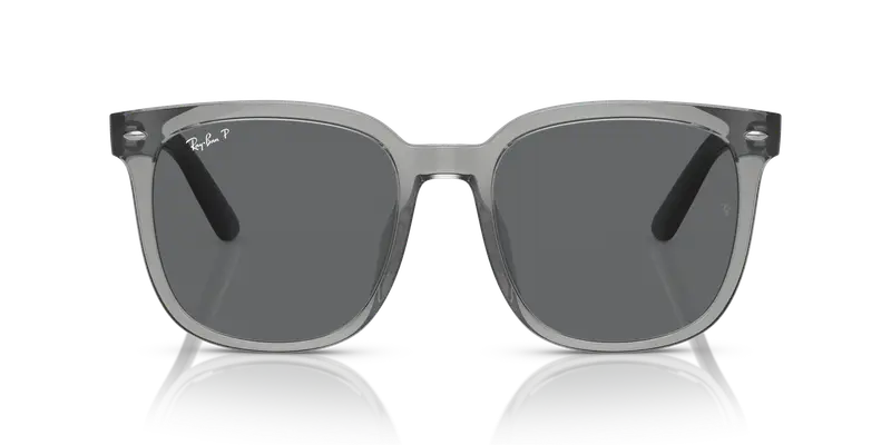 Ray - Ban Unisex RB4401D 659981 Occhiali da sole Iniettato Grigio Grigio Squadrata Polarizzata miniatura 2