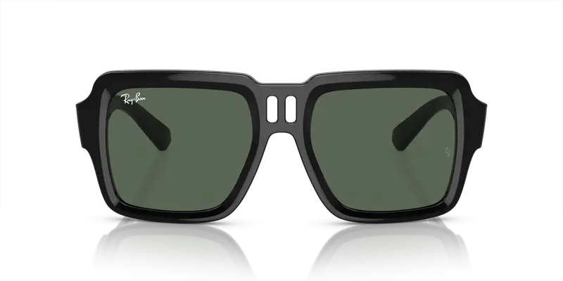 Ray - Ban Unisex RB4408 MAGELLAN 667771 Occhiali da sole Iniettato Nero Verde Squadrata Normale miniatura 2