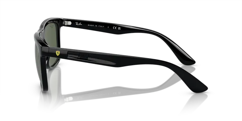 Ray - Ban Unisex RB4413M F68371 Occhiali da sole Nylon Nero Verde Squadrata Normale miniatura 3