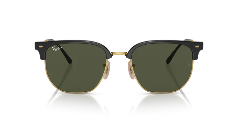 Ray - Ban Unisex RB4416 NEW CLUBMASTER 601/31 Occhiali da sole Iniettato Nero Verde Geometrica Normale miniatura 2