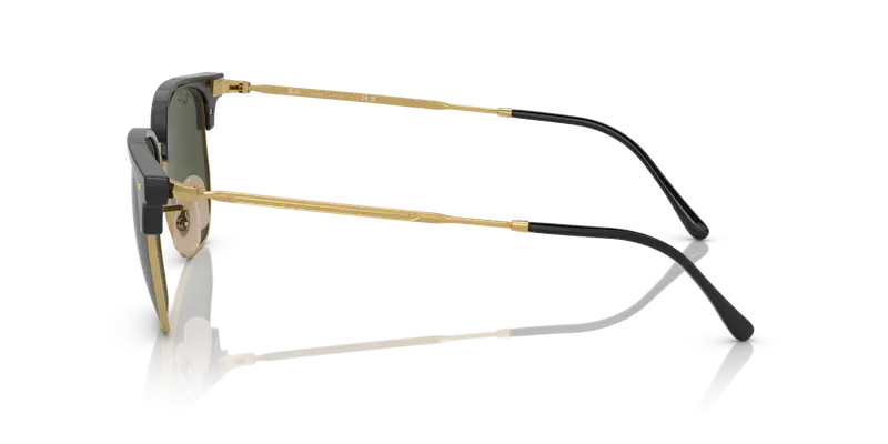 Ray - Ban Unisex RB4416 NEW CLUBMASTER 601/31 Occhiali da sole Iniettato Nero Verde Geometrica Normale miniatura 3