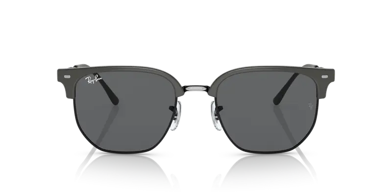 Ray - Ban Unisex RB4416 NEW CLUBMASTER 6653B1 Occhiali da sole Acetato Grigio Grigio Geometrica Normale miniatura 2