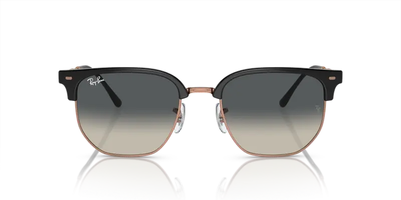 Ray - Ban Unisex RB4416 NEW CLUBMASTER 672071 Occhiali da sole Acetato Grigio Grigio Geometrica Normale Sfumato miniatura 2