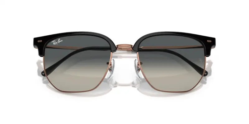 Unisex RB4416 NEW CLUBMASTER 672071 Occhiali da sole Acetato Grigio Grigio Geometrica Normale Sfumato miniatura 2