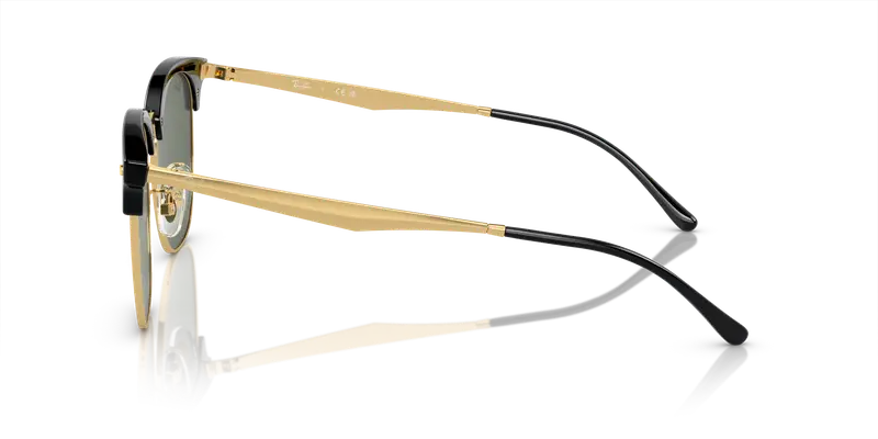 Ray - Ban Unisex RB4418D 601/31 Occhiali da sole Iniettato Nero Verde Squadrata Normale miniatura 3