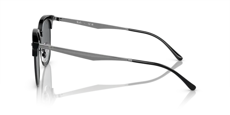 Ray - Ban Unisex RB4418D 673487 Occhiali da sole Iniettato Nero Grigio Squadrata Normale miniatura 3