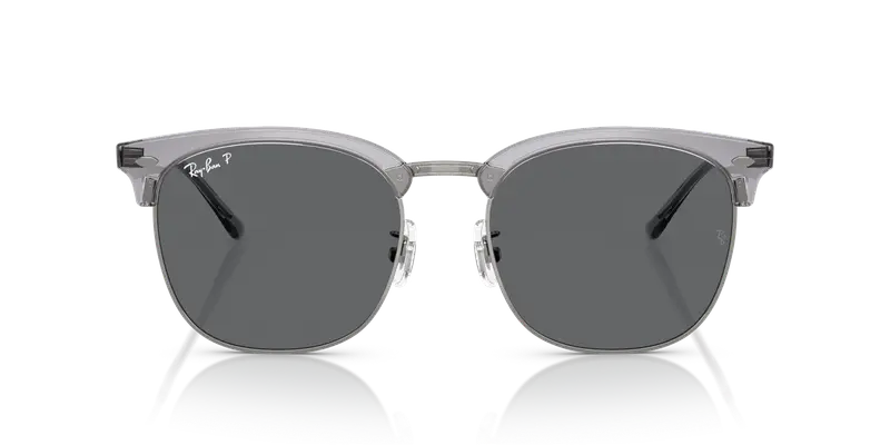 Ray - Ban Unisex RB4418D 679281 Occhiali da sole Iniettato Trasparente Grigio Squadrata Polarizzata miniatura 2