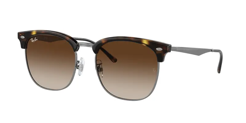 Ray - Ban Unisex RB4418D 710/13 Occhiali da sole Iniettato Tartaruga Marrone Squadrata Normale Sfumato