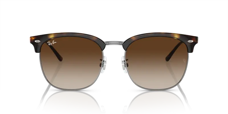 Ray - Ban Unisex RB4418D 710/13 Occhiali da sole Iniettato Tartaruga Marrone Squadrata Normale Sfumato miniatura 2