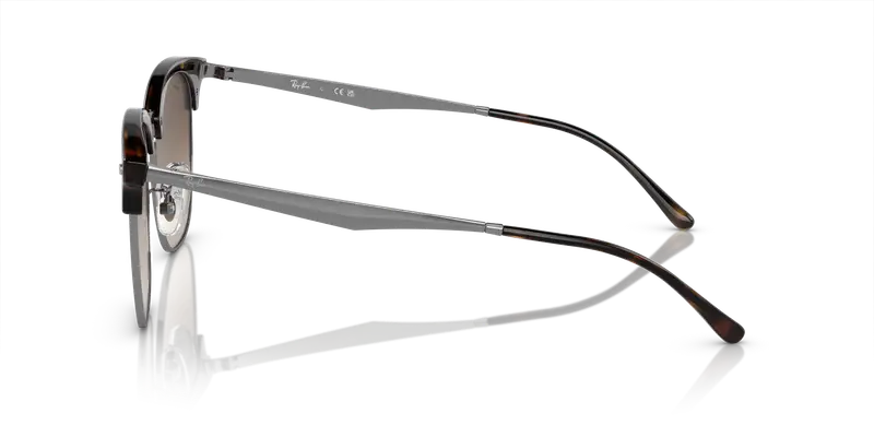 Ray - Ban Unisex RB4418D 710/13 Occhiali da sole Iniettato Tartaruga Marrone Squadrata Normale Sfumato miniatura 3