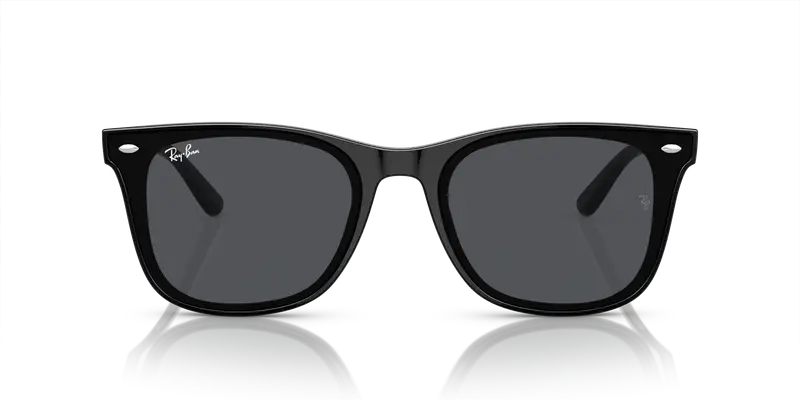 Ray - Ban Unisex RB4420 601/87 Occhiali da sole Iniettato Nero Grigio Squadrata Normale miniatura 2