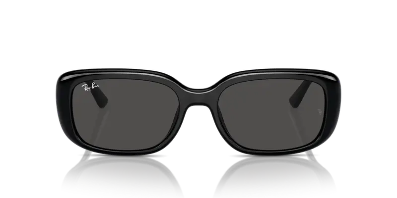 Ray - Ban Unisex RB4421D 667787 Occhiali da sole Acetato Nero Grigio Pillow Normale miniatura 2