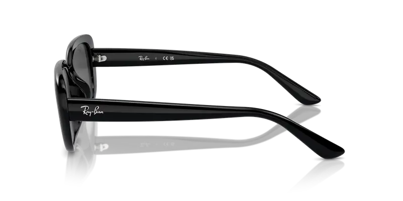 Ray - Ban Unisex RB4421D 667787 Occhiali da sole Acetato Nero Grigio Pillow Normale miniatura 3