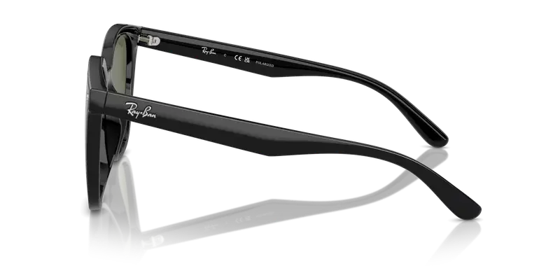 Ray - Ban Unisex RB4423D 601/9A Occhiali da sole Iniettato Nero Verde Squadrata Polarizzata Antiriflesso miniatura 3