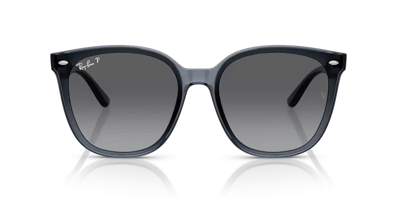 Ray - Ban Unisex RB4423D 6592T3 Occhiali da sole Iniettato Blu Grigio Squadrata Polarizzata miniatura 2